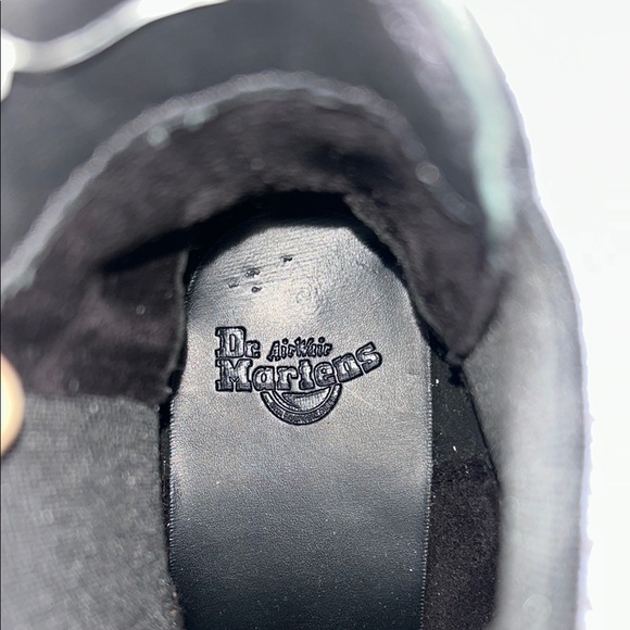 NWOB Dr. Martens Black Ankle Boots with Yellow Stitching - Picture 6 of 9